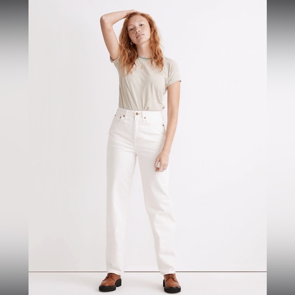 Madewell Denim - Madewell‎ Baggy Straight Jeans in Vintage Canvas Wash Sz 25 cream color